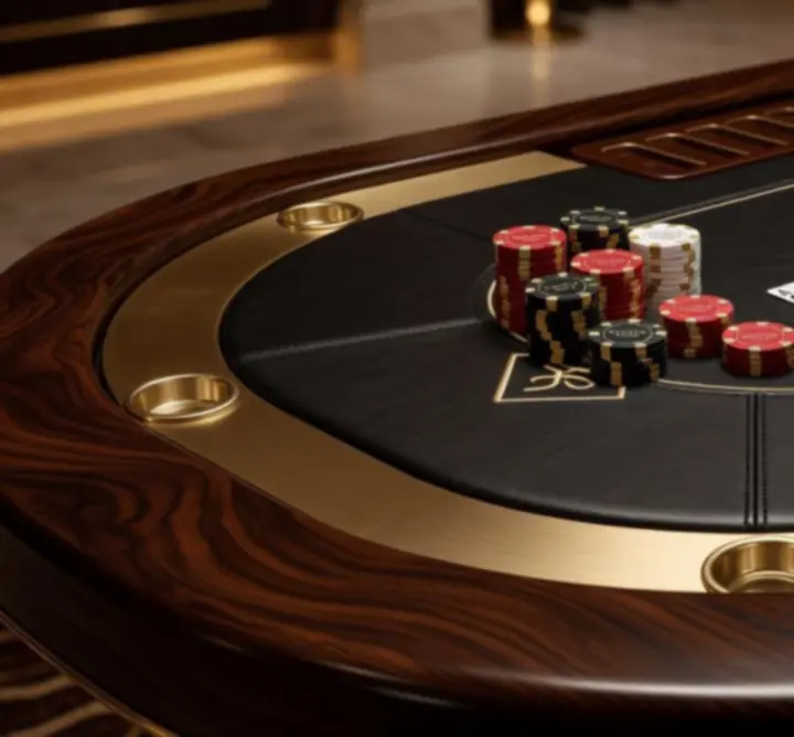 Premium stół pokerowy z luksusowych materiałów